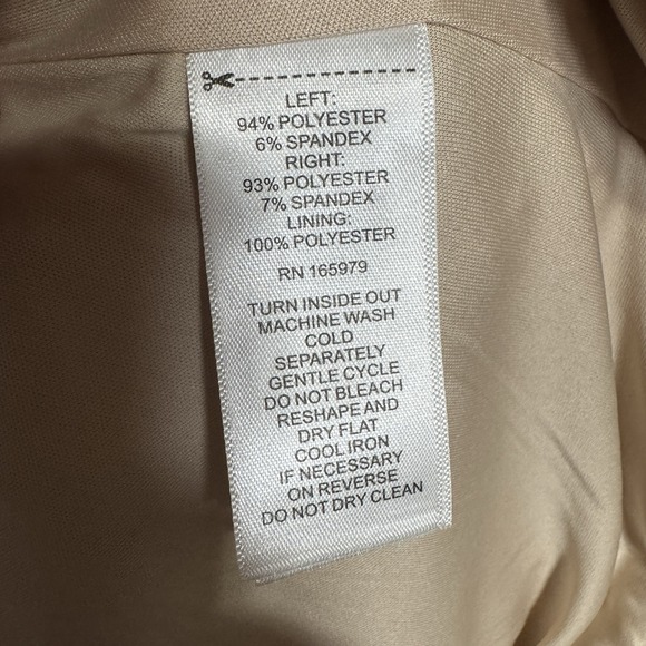 NWT Cable & Gauge Champagne Sequin Faux Wrap Top Size Small Sparkly Neutral Glam - Picture 9 of 15